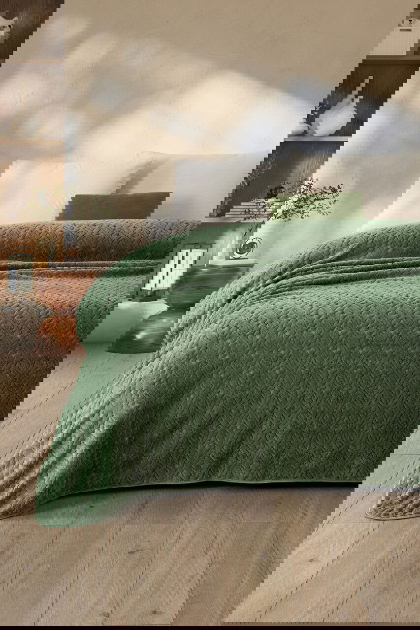 Patura Double, L'essentiel Maison, Softy Wellsoft, Verde