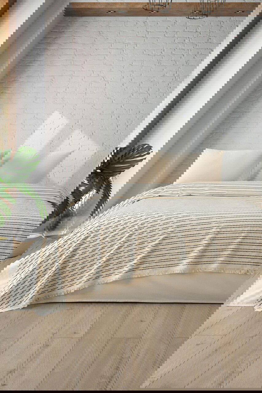 Cuvertura matlasata dubla, L'essentiel Maison, Loom, Negru