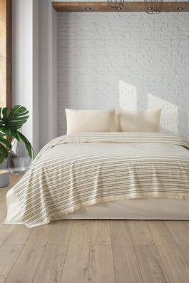 Cuvertura matlasata dubla, L'essentiel Maison, Loom, Negru