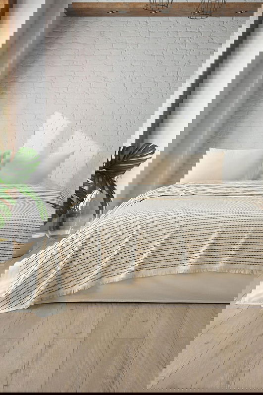 Cuvertura matlasata dubla, L'essentiel Maison, Loom, Negru