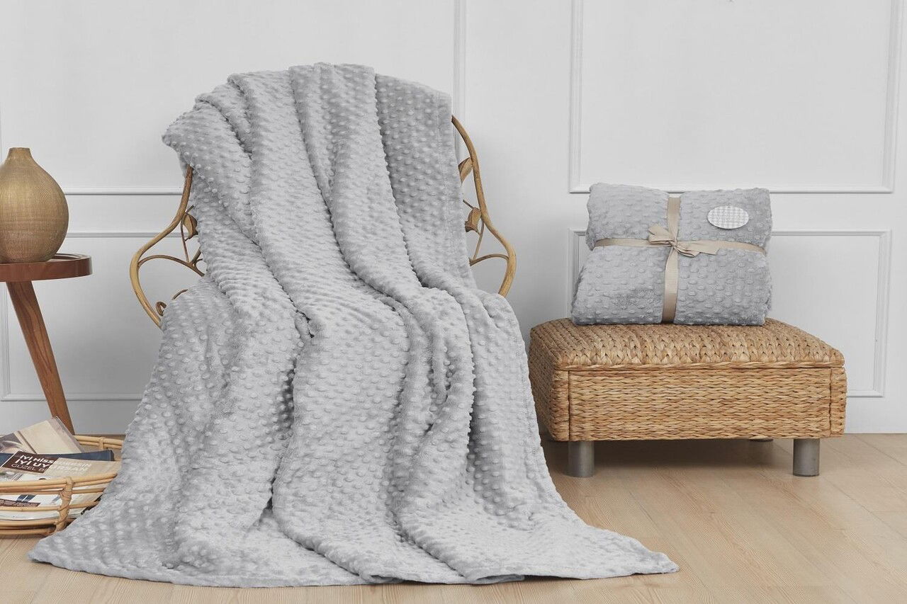 Patura Double, L'essentiel Maison, Ipeksoft, Gri