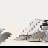 Cafetiera Vetro Mokka, Homla, 10.20x18.50 cm, 300 ml, sticla/inox/plastic, transparent/negru