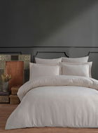 Lenjerie de pat dubla, L'essentiel Maison, Catena, Crem