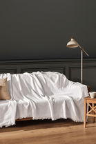 Cuvertura de pat, L'essentiel Maison, Merlin, Alb