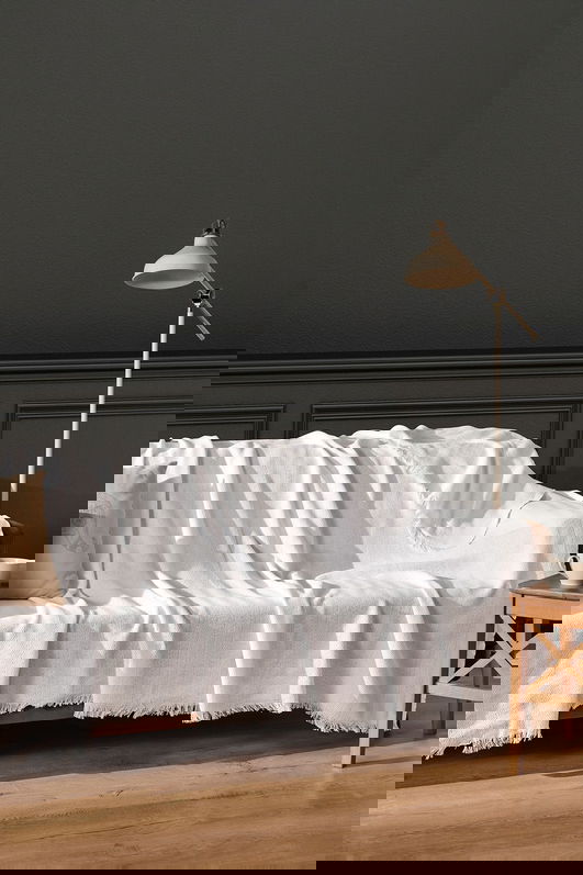 Cuvertura de pat, L'essentiel Maison, Merlin, Alb