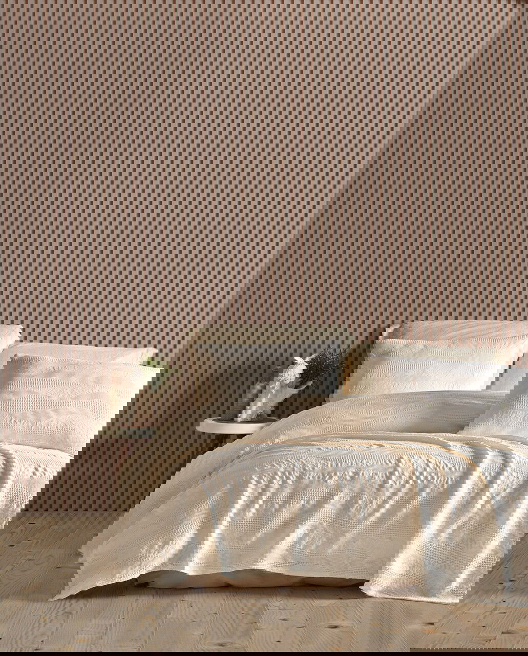 Set cuvertura pique dubla, L'essentiel Maison, Agata, Crem