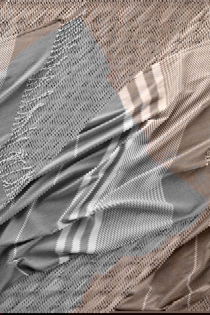 Prosop de plaja Ibiza, Viaden, 100x180 cm, antracit