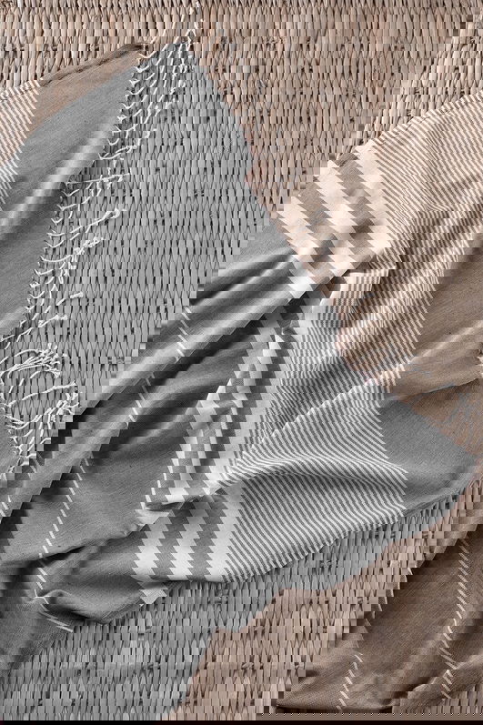 Prosop de plaja Ibiza, Viaden, 100x180 cm, antracit