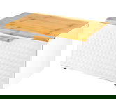 Cutie pentru paine Scandi, Ambition, 37x22.5 cm, inox/bambus, crem