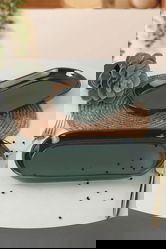 Set platouri servire, Hermia, 275KRM1421, Dishwasher - safe up to 60 °C / Microwave - safe, Verde