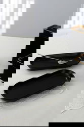 Set platouri servire, Hermia, 275KRM1425, Dishwasher - safe up to 60 °C / Microwave - safe, Negru mat