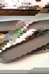 Set platouri servire, Keramika, 275KRM1887, Ceramica , Nu absoarbe apa, Grej