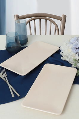 Set platouri servire, Keramika, 275KRM1896, Ceramica , Antibacterian, Crem