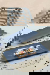 Set platouri servire, Keramika, 275KRM1931, Ceramica , Nu absoarbe apa, Albastru