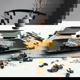 Set platouri servire, Keramika, 275KRM1686, Ceramica , Dimensiune: 31 x 21 cm (2 bucăți), Negru