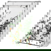 Outsunny Seră de grădină, seră de balcon, pânză renforțată PE, structură din oțel, ușă zippată rulabilă, 100 x 50 x 150 cm alb | Aosom Romania