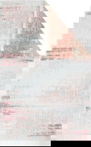 Covor Eko rezistent, NK 01 - Cream, Pink, 75x150 cm, 100% poliester, 75 x 150 cm