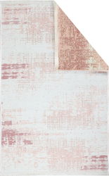 Covor Eko rezistent, NK 01 - Cream, Pink, 75x150 cm, 100% poliester, 75 x 150 cm