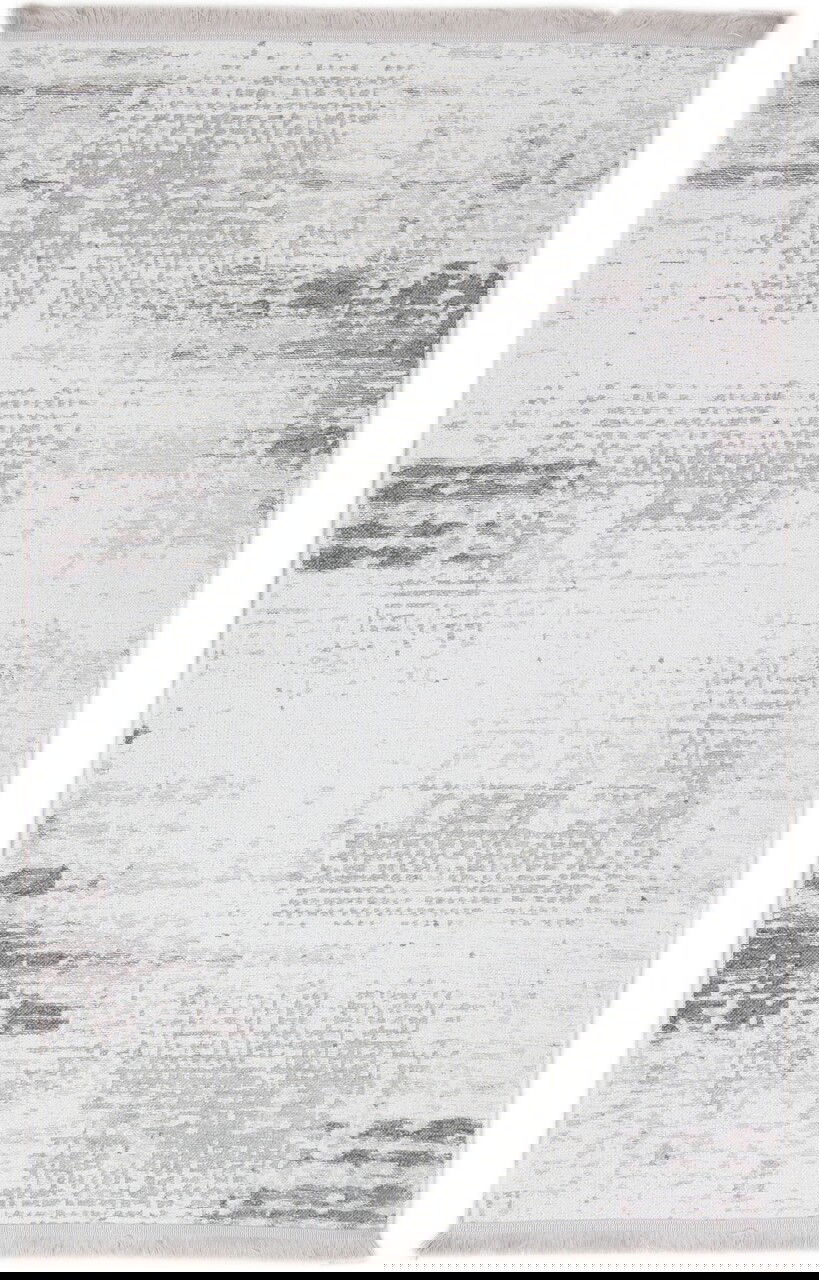 Covor Eko rezistent, NK 01 - Cream, Grey, 100% poliester, 115 x 180 cm