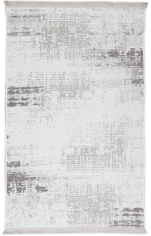 Covor Eko rezistent, NK 01 - Cream, Grey, 100% poliester, 115 x 180 cm