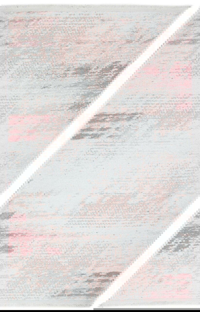 Covor Eko rezistent, NK 01 - Cream, Pink, 100% poliester, 75 x 300 cm