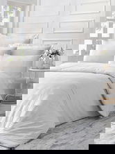 Lenjerie de pat dubla (ES), L'essentiel Maison, Line, Alb