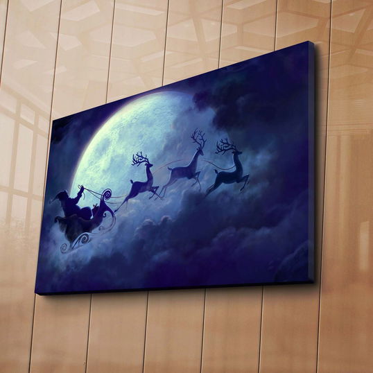 Tablou decorativ, 4570YYC-002, 45x70 cm, Canvas, Multicolor