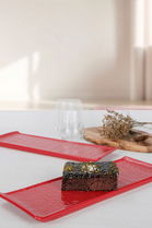 Set platouri servire, Keramika, 275KRM1197, Ceramica, Rosu