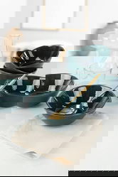 Set boluri, Keramika, 275KRM1253, Ceramica, Verde inchis