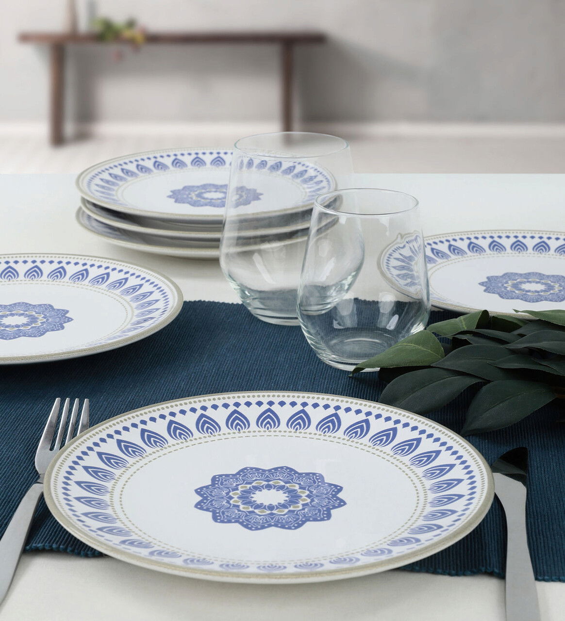 Set farfurii din ceramica pentru desert, Hermia, 275KRM1373, Dishwasher - safe up to 60 °C / Microwave - safe, Alb