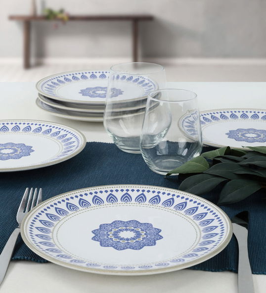 Set farfurii din ceramica pentru desert, Hermia, 275KRM1373, Dishwasher - safe up to 60 °C / Microwave - safe, Alb