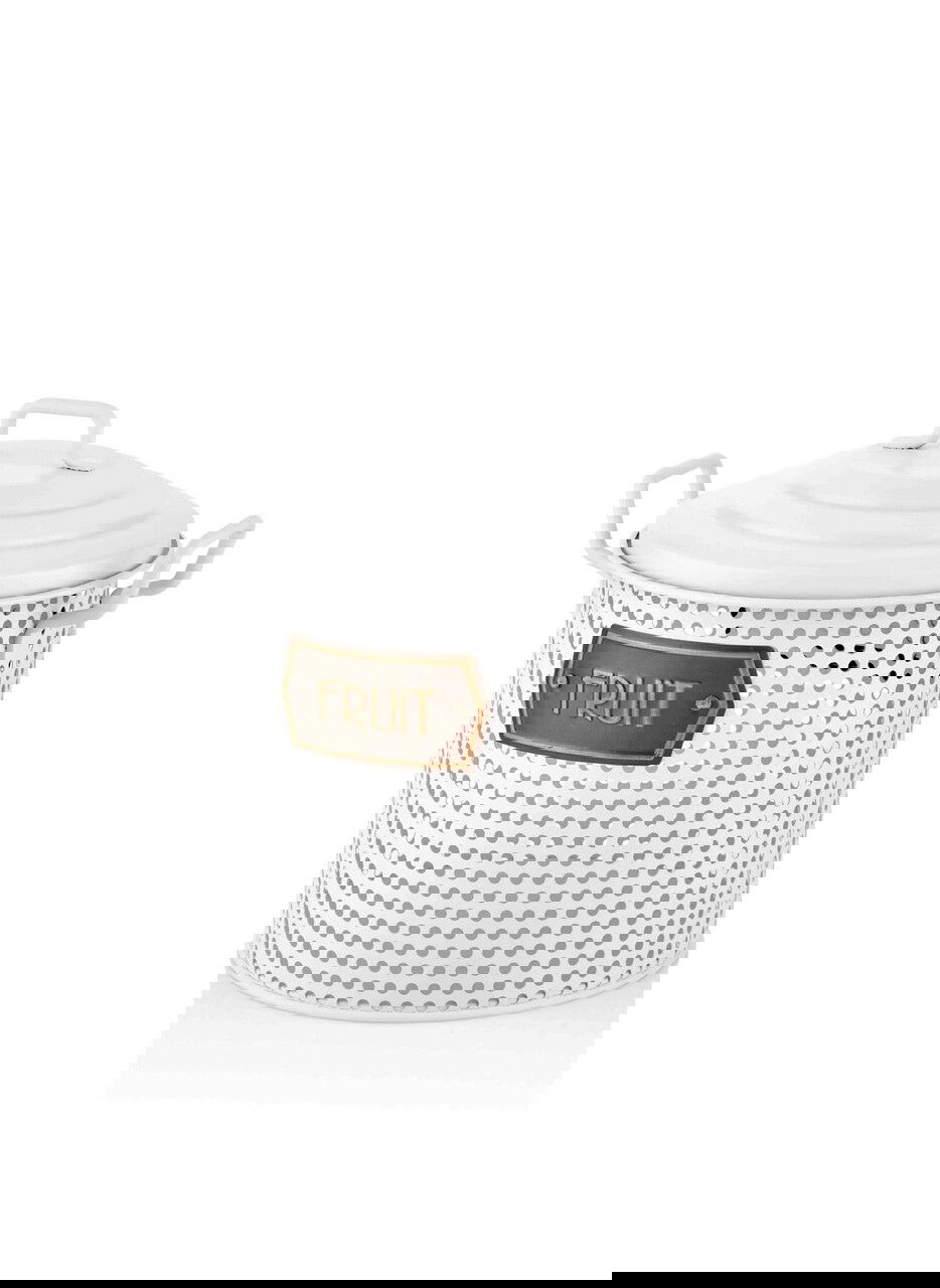 Cutie depozitare, Hermia, 742TMA7572, Fără BPA / Nu este potrivit pentru mașina de spălat vase. / Nu este potrivit pentru cuptorul cu microunde., Alb