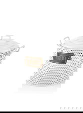 Cutie depozitare, Hermia, 742TMA7572, Fără BPA / Nu este potrivit pentru mașina de spălat vase. / Nu este potrivit pentru cuptorul cu microunde., Alb