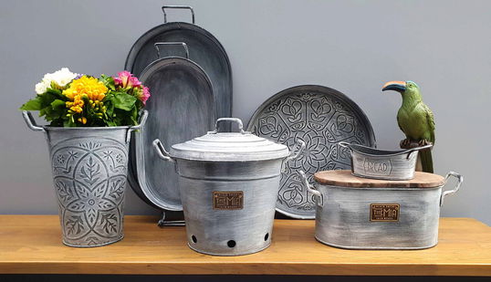 Cutie depozitare, Mia, 742TMA3736, Metal, Piatra