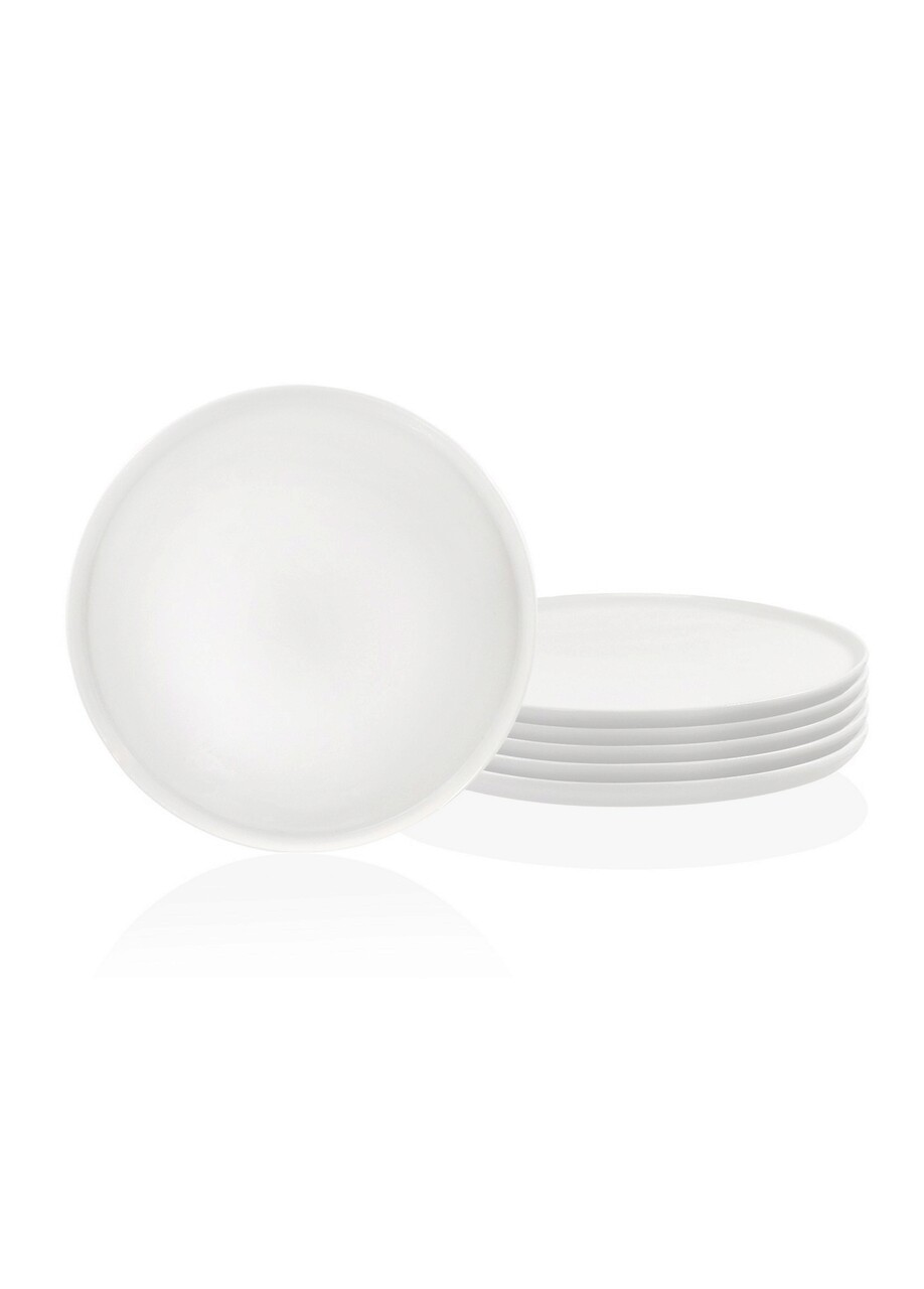 Set platouri servire, Mia, 280TMA1607, 26 cm, 6 piese, Alb