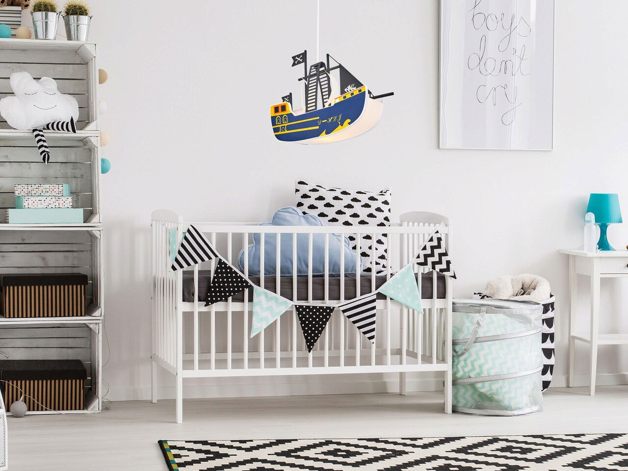 Lustra, Lightric, 414LRC1541, Corp din acril, Mov