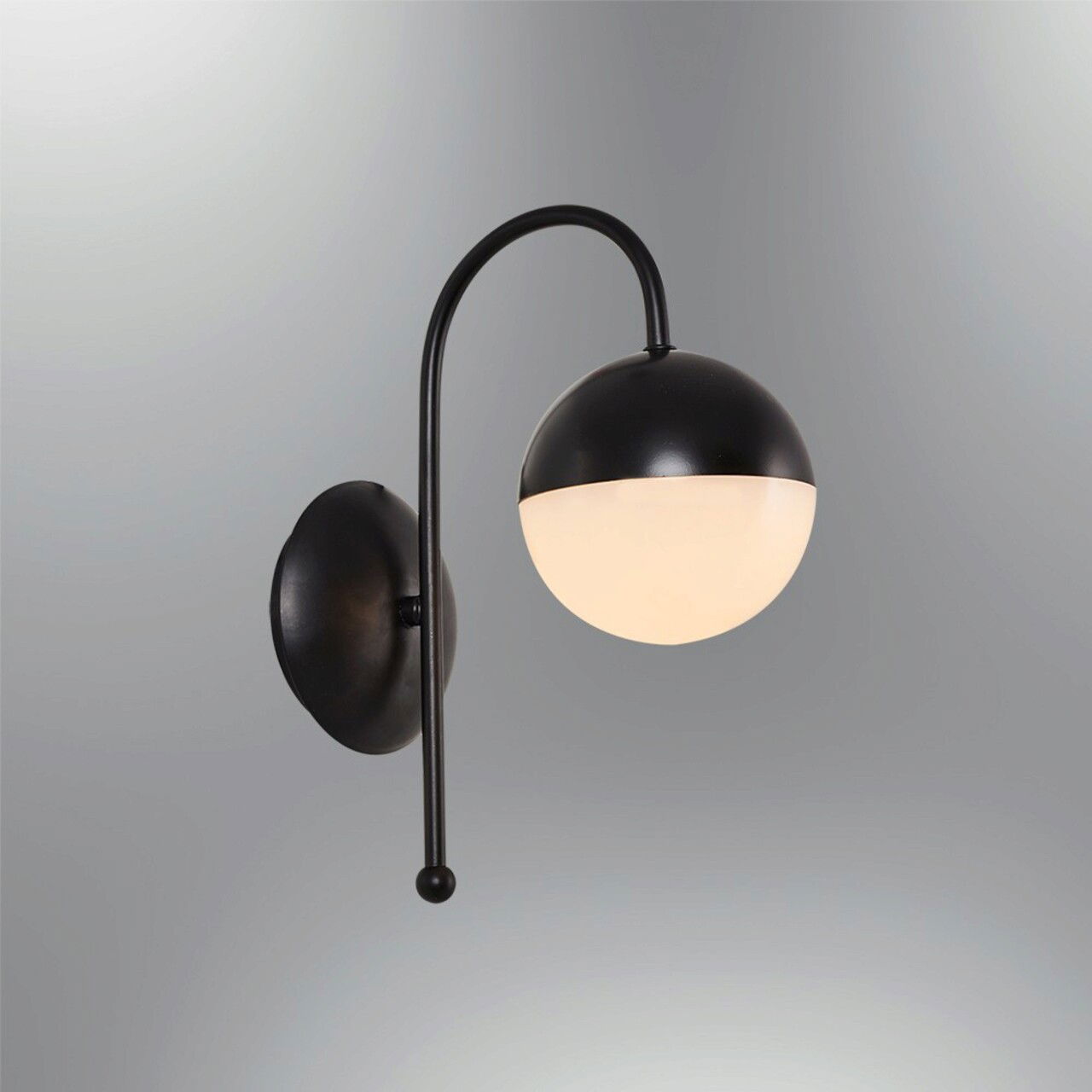 Aplica de perete, Lightric, 414LRC1784, Negru