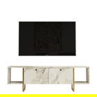 Comoda TV, Arcadia, Vg30-Ge, 160x47 cm, PAL, Alb/Auriu