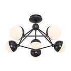 Lustra, Lightric, 414LRC1780, Metal, Negru