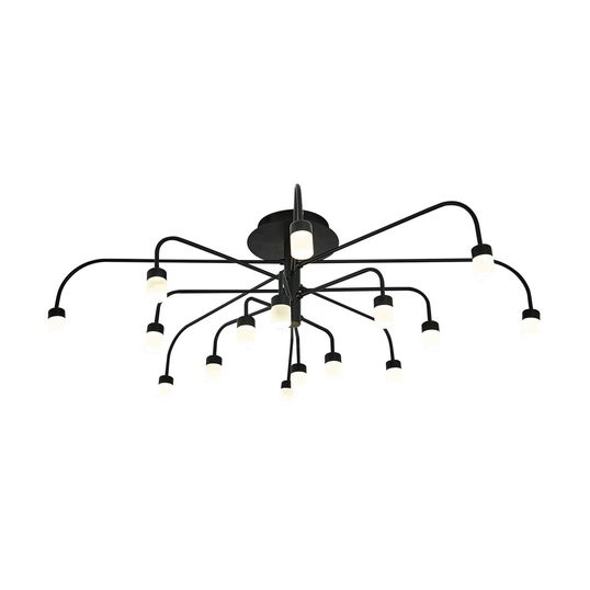 Lustra, Lightric, 414LRC1778, Metal, Negru