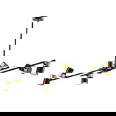 Lustra, Lightric, 414LRC1616, Metal, Negru