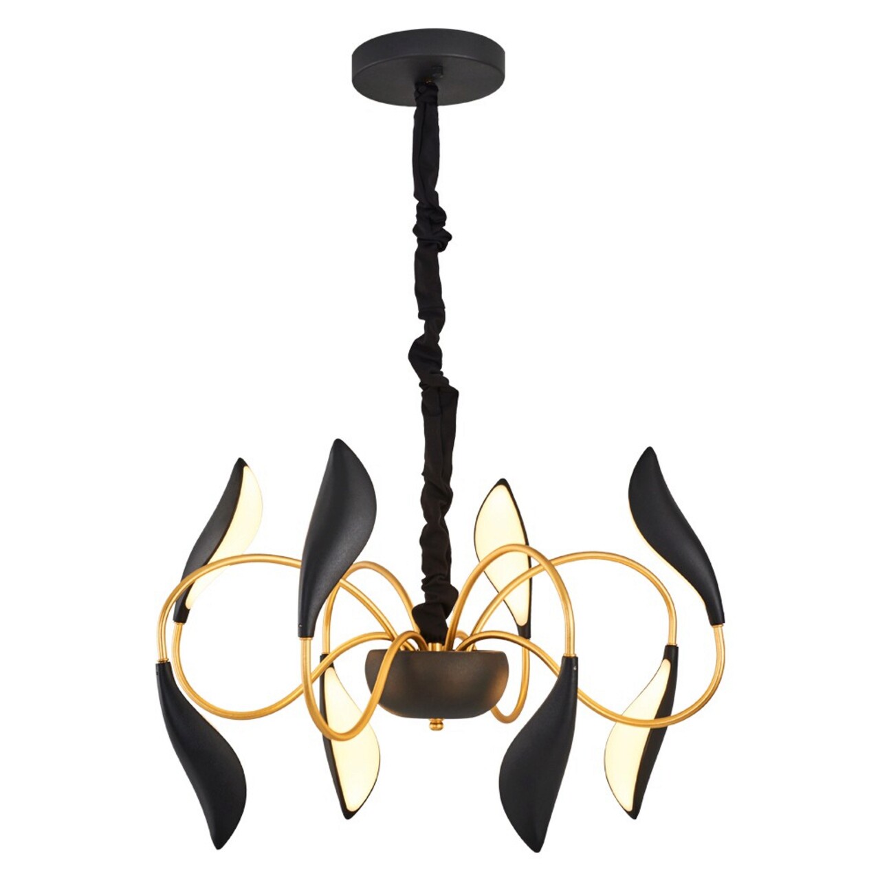 Lustra, Lightric, 414LRC1326, Metal, Negru