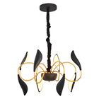 Lustra, Lightric, 414LRC1326, Metal, Negru