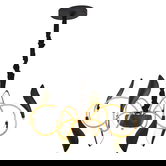 Lustra, Lightric, 414LRC1326, Metal, Negru