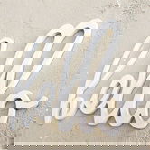 Decoratiune de perete, Hello, Alb