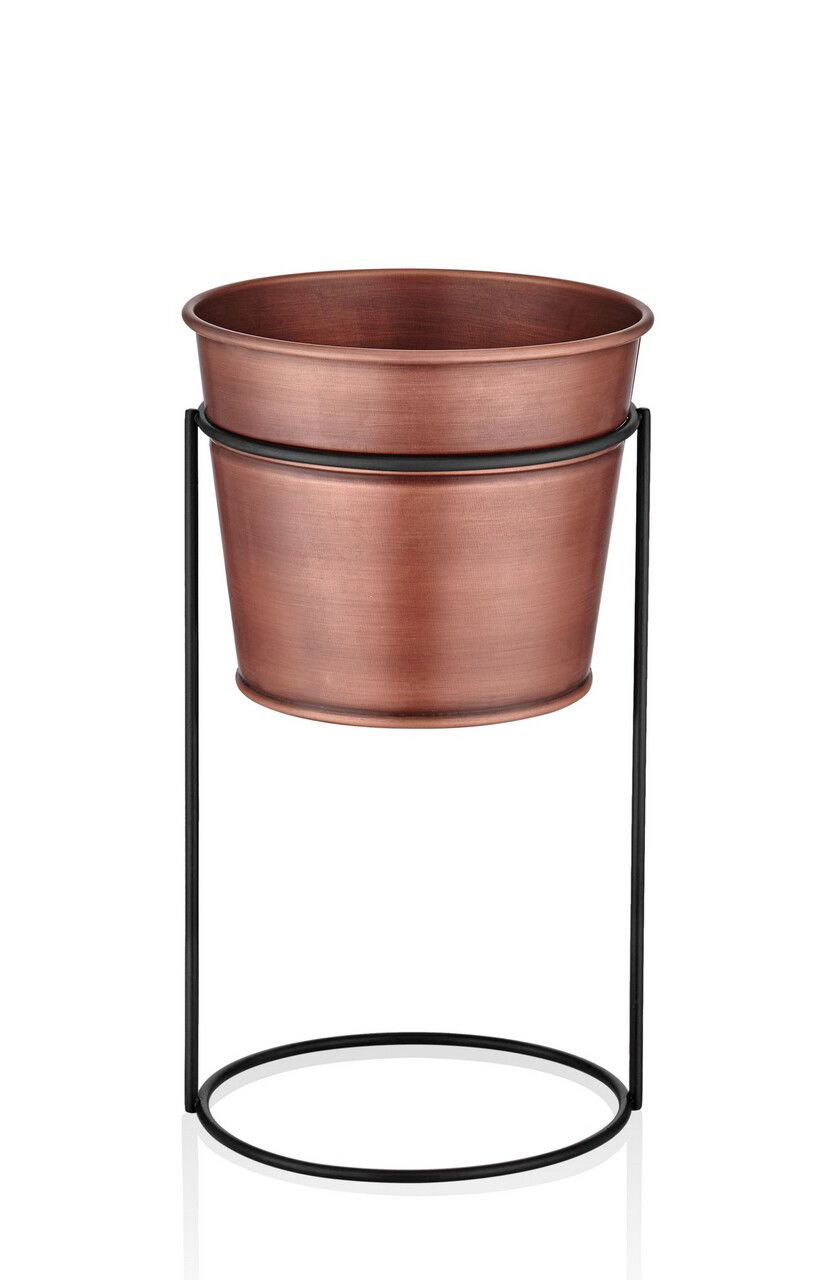 Ghiveci, GLV0334, Aur roz/negru