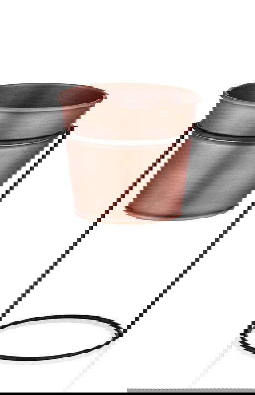 Ghiveci, GLV0334, Aur roz/negru