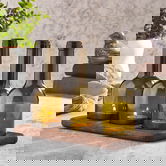 Suport lumanare, UP00674, 11x28x20 cm, Lemn, Natural