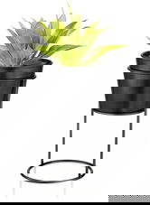 Ghiveci, GLV0587, 30x17x17 cm, Metal, Negru