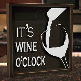 Pusculita, GAD039, 22x22x6 cm, Lemn, Maro/Alb